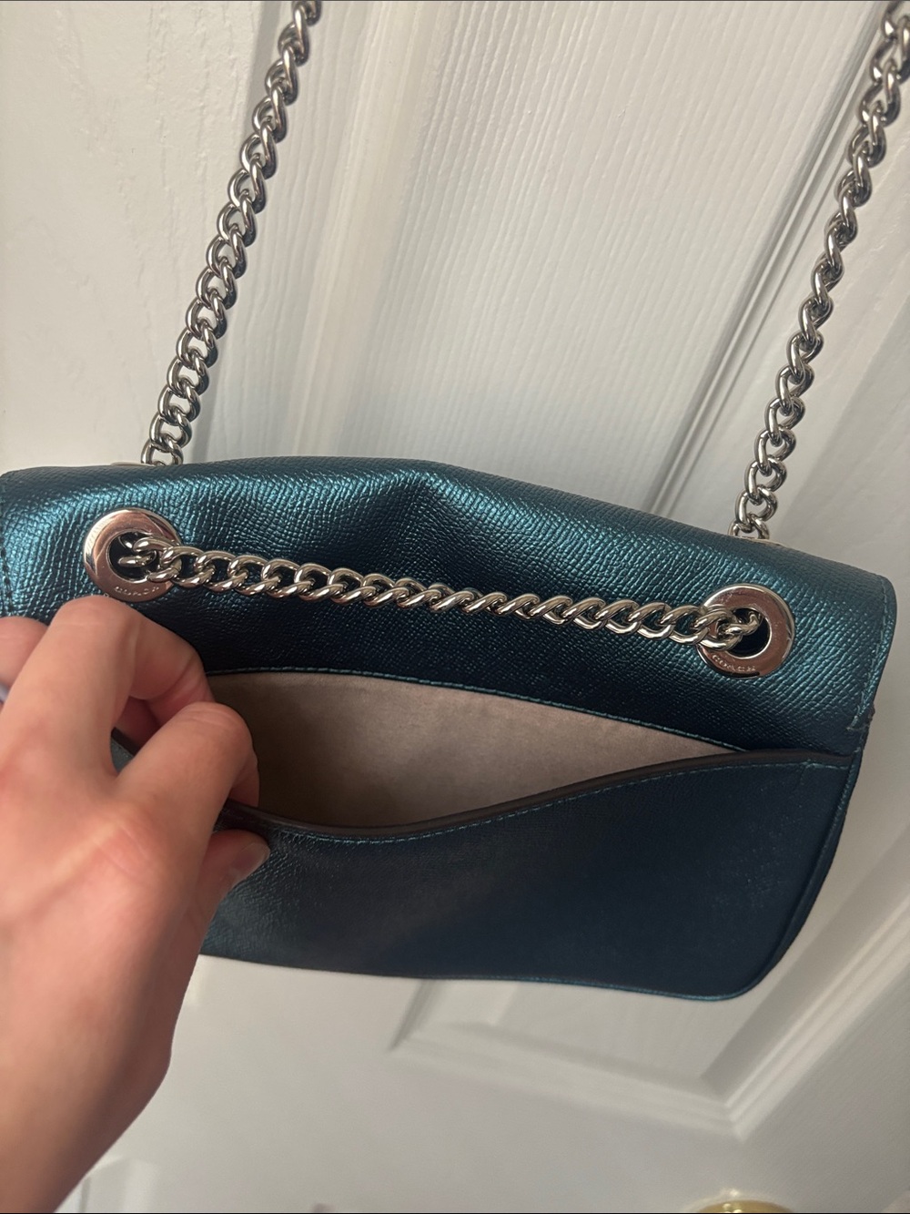 Coach Teal Crossbody - Picture 4 of 10